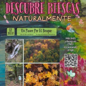 El Valle de Lasieso ofrece un paisaje espectacular, con una gran variedad de ambientes y microclimas que favorecen la coexistencia de especies muy diversas. ¡Una oportunidad única para conectar con la naturaleza, aprender sobre botánica y disfrutar de un agradable paseo por el bosque!